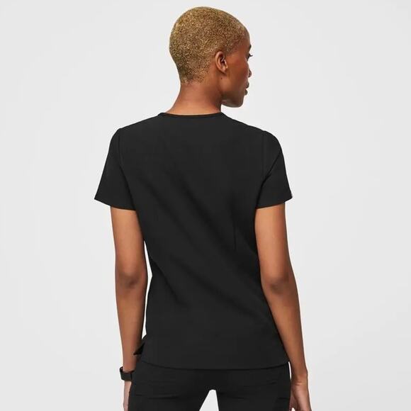 FIGS Black Casma Three-Pocket Scrub Top size Medium - Picture 4 of 10